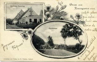 Rosengarten Kr. Angerburg, Ort und Bahnstation, Kreis Angerburg 