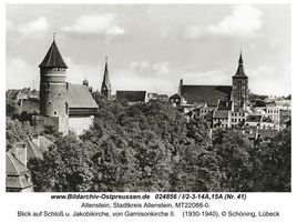 Allenstein, Stadtkreis Allenstein  Allenstein, Schloß