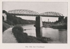 Friedland (Ostpr.), Kreis Bartenstein Friedland (Ostpr.), Eisenbahnbrücke über die Alle II 