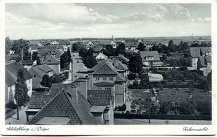 Schloßberg, Kreisstadt, Kreis Schloßberg Schlossberg, Kreisstadt, Ortsansicht II Шлоссберг, уездный город, вид местечка, II