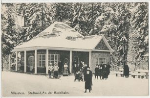 Allenstein, Stadtkreis Allenstein Allenstein, Stadtwald, Rodelbahn Allenstein, Stadtwald