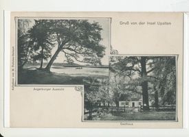 Usnitz, Kreis Stuhm Upalten Kr. Angerburg, Angerburger Aussicht, Gasthaus 