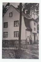 Metgethen, Ort und Bahnstation, Stadtkreis Königsberg Forstweg 20 Metgethen, Forstweg 20, Haus Unterspann Metgethen, Häuser früher und heute