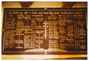 Passenheim, Stadt, Kreis Ortelsburg Passenheim, Evang. Kirche, Gedenktafel 
