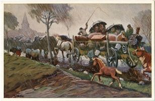  Ostpreußen, Auf der Flucht Erster Weltkrieg