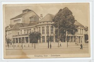 Königsberg (Pr.), Stadtkreis Königsberg Hufenallee 2 Königsberg, Luisentheater, später Neues Schauspielhaus X Königsberg, Komische Oper, Luisentheater, Neues Schauspielhaus
