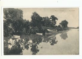Ruß, Kreis Heydekrug Ruß, Boote im Skirwiethstrom 