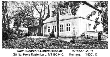 Görlitz Kr. Rastenburg, Gut, Kurhaus und Bahnstation, Kreis Rastenburg 