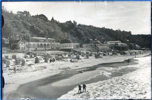 Rauschen Kr. Samland, Kreis Samland Rauschen Kr. Samland, Strand mit Strandhalle I 