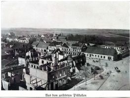 Schloßberg, Kreisstadt, Kreis Schloßberg Pillkallen, Kreisstadt, Zerstörte Häuser Пиллкаллен, уездный город, разрушенные дома