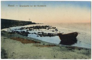 Memel, Stadt, Stadtkreis Memel Memel, Strandpartie bei der Nordmole 