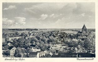 Landsberg, Stadt, Kreis Preußisch Eylau Landsberg i. Ostpr., Gesamtansicht VII 
