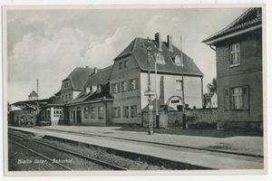 Gehlenburg, Kreis Johannisburg Bialla Kr. Johannisburg, Bahnhof 