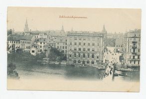 Königsberg (Pr.), Stadtkreis Königsberg Königsberg, Schloßteichpanorama , linker Teil Königsberg, Schloßteich