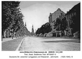 Tilsit, Stadt, Stadtkreis Tilsit Deutsche Straße