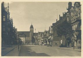 , Marienburg i. Westpr., Marktplatz, Blick auf die Marienburg II Marienburg, Schloß