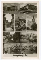 Königsberg (Pr.), Stadtkreis Königsberg Königsberg (Pr.), Ansichtskarte mit 9 Ansichten Königsberg, Schloßteich
