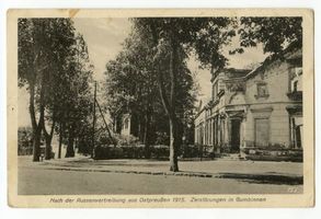 Gumbinnen, Stadt, Kreis Gumbinnen Gumbinnen, Zerstörungen 1915 Gumbinnen, 1. Weltkrieg