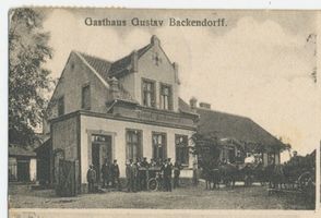 Dreifelde, Kreis Johannisburg Kallenczinnen, Gasthaus Gustav Backendorff 