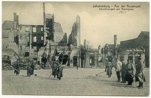 Johannisberg Kr. Preußisch Eylau, Kreis Preußisch Eylau Johannisburg, Der zerstörte Marktplatz II 