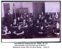 Heinrichswalde Kr. Elchniederung, Kreis Elchniederung  Elchniederung, Ksp. Heinrichswalde, Schulen, Lehrer, Schüler, Kindergärten