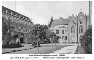 Lyck, Stadt, Kreis Lyck Hindenburgstraße (fr. Bahnhofstraße) 1