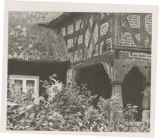 Kahlau, Kreis Mohrungen Kahlau, Fachwerk- Vorlaubenhaus Калау, фахверковый дом с галереей