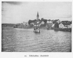 Nikolaiken Kr. Sensburg, Kreis Sensburg Nikolaiken, Ortsansicht II 