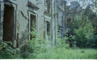 Schlobitten, Ort mit Schloß und Oberförsterei, Kreis Preußisch Holland Schlobitten, Schlossruine III 