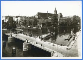 Königsberg (Pr.), Stadtkreis Königsberg Königsberg (Pr.), Dominsel mit alter Universität und Holzbrücke IX Königsberg, Universität