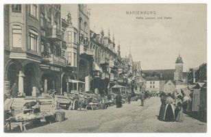 , Marienburg i. Westpr., Hohe Lauben und Markt 