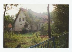 Metgethen, Ort und Bahnstation, Stadtkreis Königsberg Kronprinzenweg 1 Metgethen,  Kronprinzenweg 1, Krankenhaus Metgethen, Häuser früher und heute
