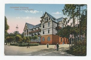 Kahlberg-Liep, Ort, Kreis Elbing Kahlberg, Partie am Hotel Kaiserhof 
