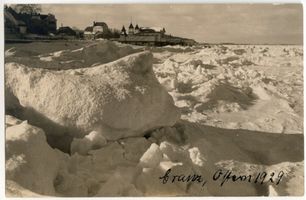 Cranz Kr. Samland, Ort, Kreis Samland Cranz, Die Strandpromenade im Winter III Cranz, Strandpromenade