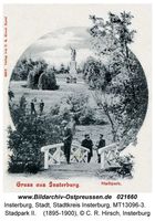 Insterburg, Stadt, Stadtkreis Insterburg Radfahrweg  Insterburg, Stadtpark