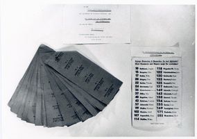 Memel, Stadt, Stadtkreis Memel Memel, Landtagswahl, Wahlzettel Мемель, выборы в ландтаг, избирательный бюллетень