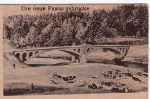 Baarden, Kreis Preußisch Holland Baarden, neue Passargebrücke Барден, новый мост через Пассарге