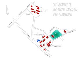 Meisterfelde, Kreis Bartenstein Meisterfelde Kr. Bartenstein, Plan des Gutes 