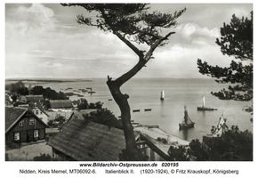 Nidden, Kreis Memel  Nidden, Italienblick
