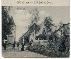 Silberbach, Kreis Mohrungen Silberbach, Dorfstraße Зильбербах, деревенская улица