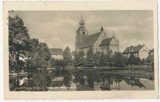 Wartenburg Kr. Allenstein, Stadt, Kreis Allenstein Wartenburg, Partie am Mühlenteich 
