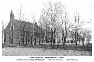 Hardteck, Ort und Bahnstation, Kreis Goldap  
