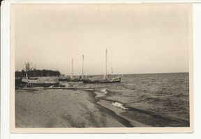Pillkoppen, Kreis Samland Pillkoppen, Am Haffstrand, Kurenkähne, VIII 