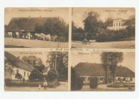 Ballethen, Kreis Angerapp Ballethen, Geschäftshaus, Franz Herzog, Schule, Kirche, Pfarrhaus, Gutshaus Wottrich Балльтен, торговый дом Франца Герцога, школа, церковь, пасторский дом, усадебный дом Вотриха