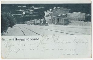 Treuburg, Kreis Treuburg Marggrabowa, Bahnhof Маргграбова, вокзал