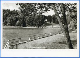 Passenheim, Stadt, Kreis Ortelsburg Passenheim, Blick auf das Städtische Waldheim am Großen Kalbensee 