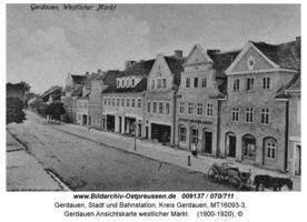 Gerdauen, Stadt und Bahnstation, Kreis Gerdauen 