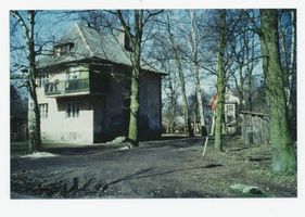 Metgethen, Ort und Bahnstation, Stadtkreis Königsberg Franz-Seldte-Weg 3 Metgethen, Franz-Seldte-Weg Nr. 3 Metgethen, Häuser früher und heute