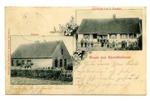 Karkeim, Kreis Angerapp Kariotkehmen, Schule, Gasthaus 
