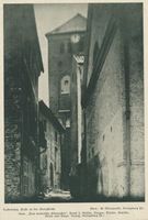Rastenburg, Stadt, Kreis Rastenburg Rastenburg, Gasse an der Georgkirche Растенбург, переулок у церкви Святого Георга